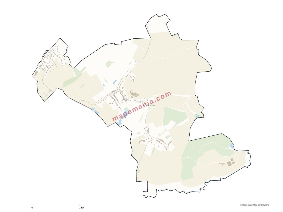 Carte de Lachambre à personnaliser