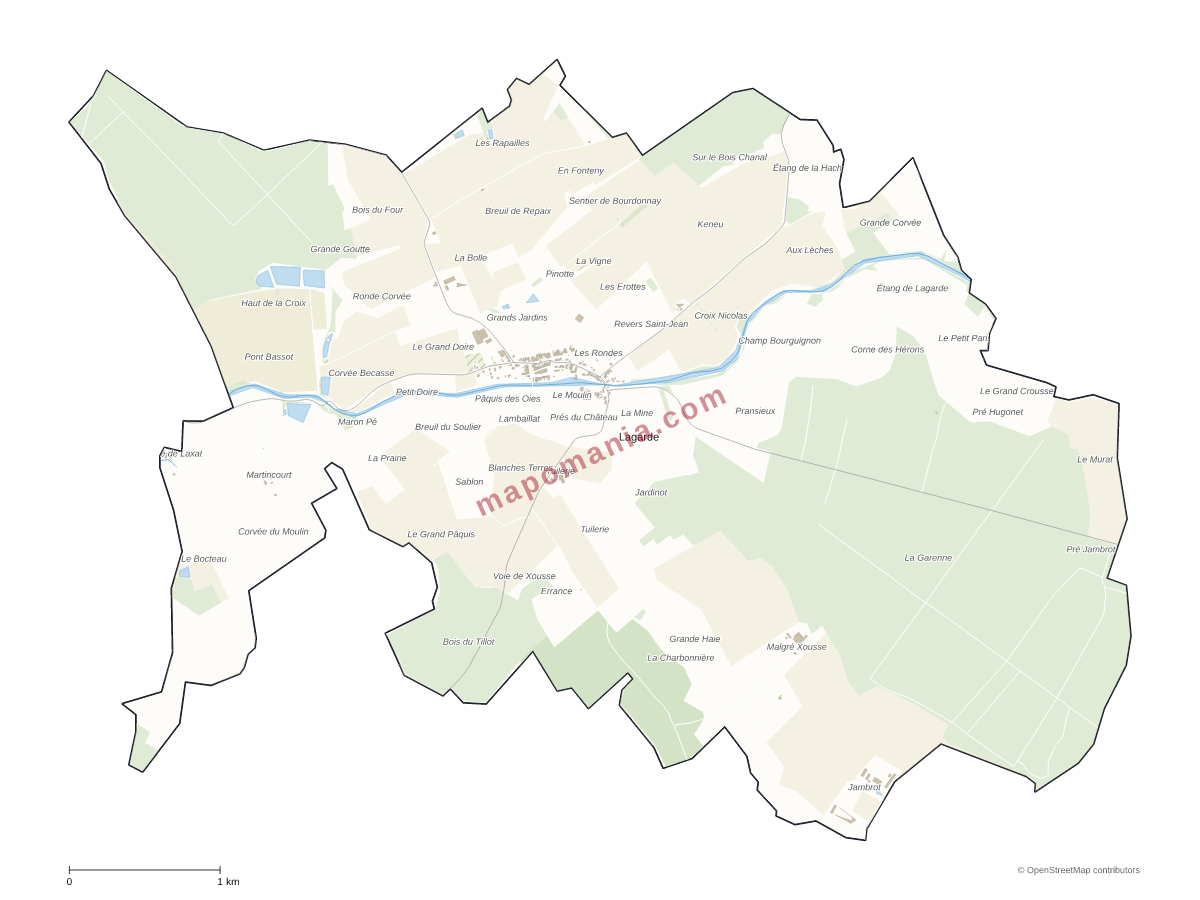 Carte de Lagarde à personnaliser