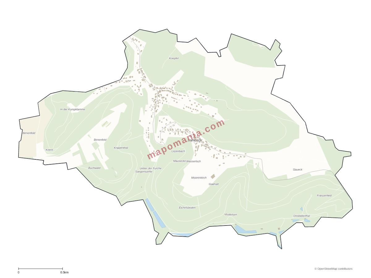 Carte de Lambach à personnaliser