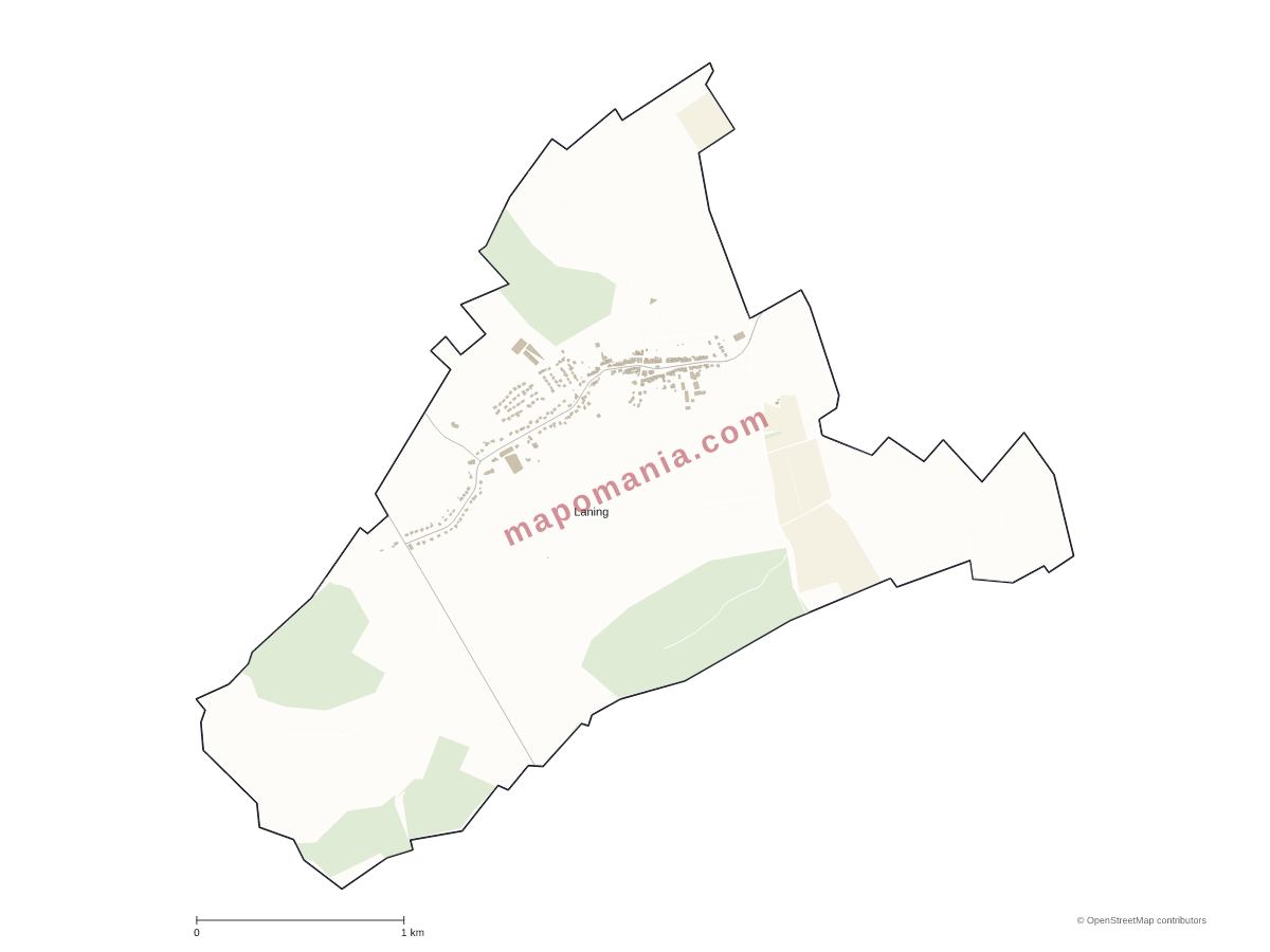 Carte de Laning à personnaliser