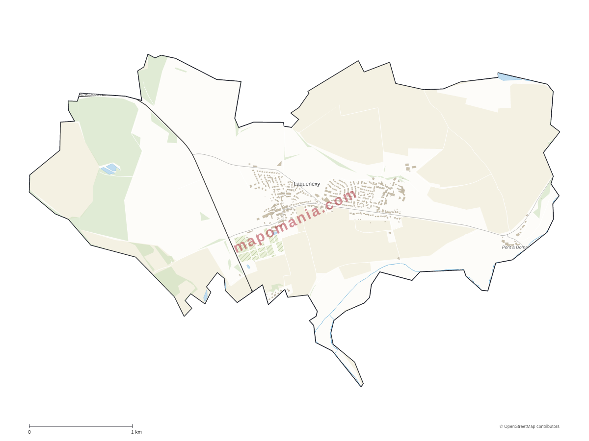 Carte de Laquenexy à personnaliser