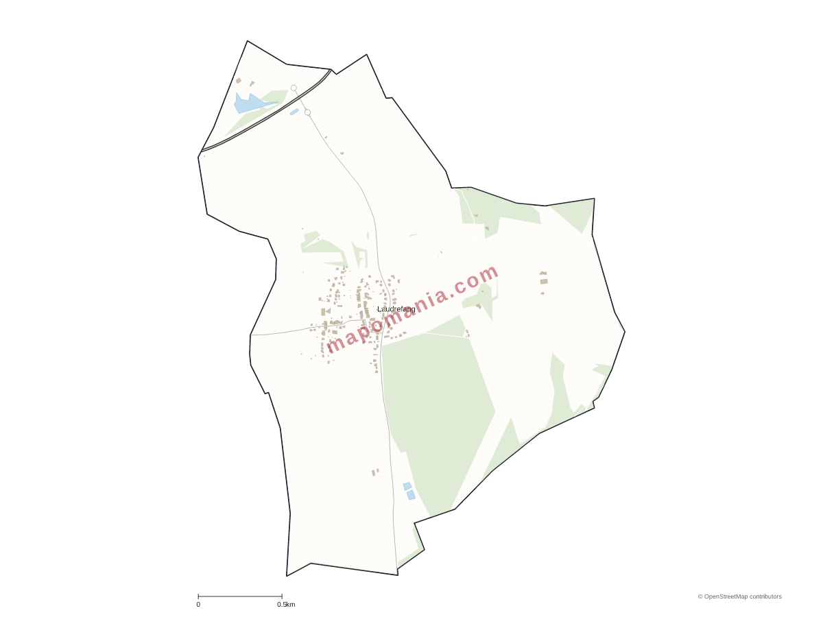 Carte de Laudrefang à personnaliser