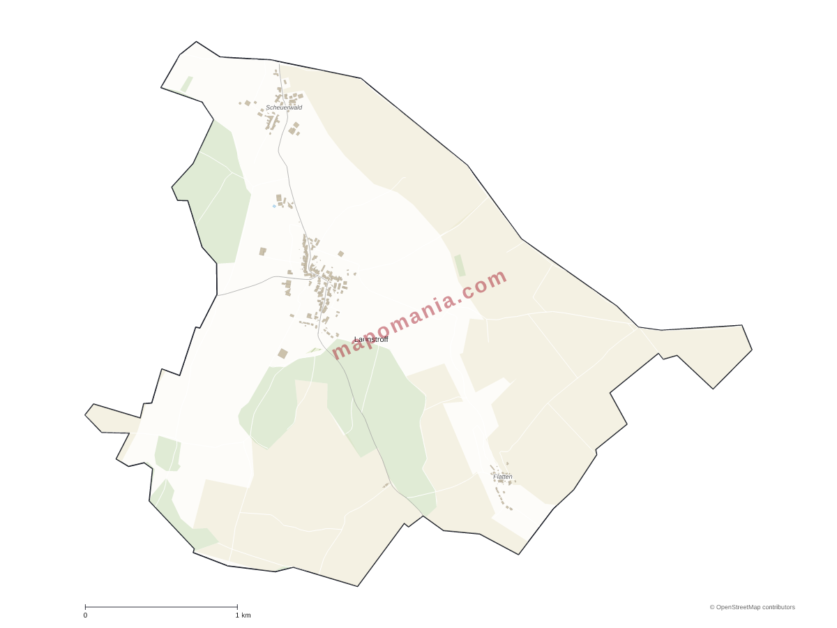 Carte de Launstroff à personnaliser