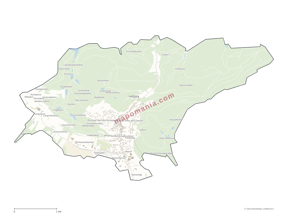 Carte de Lemberg à personnaliser