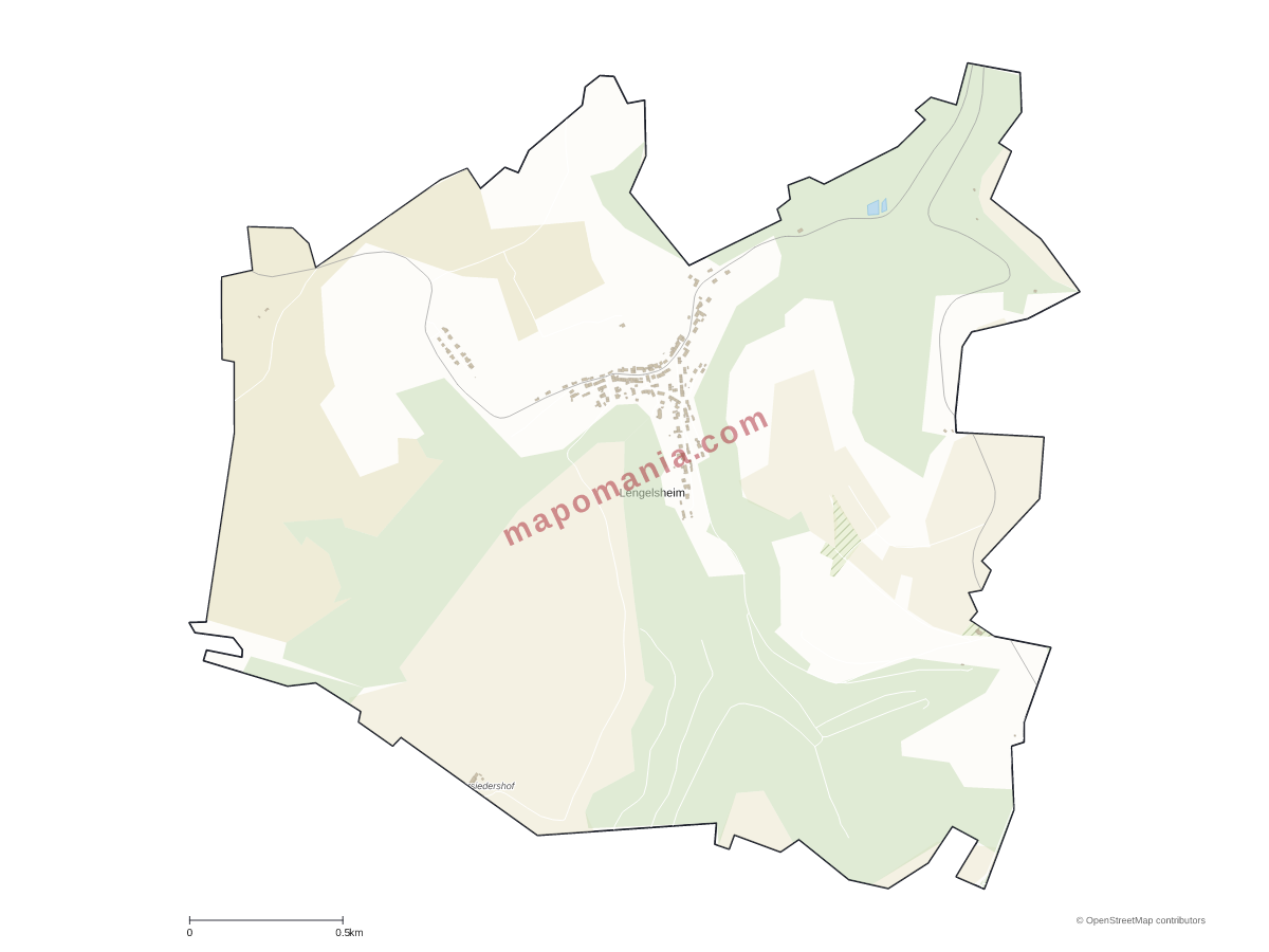 Carte de Lengelsheim à personnaliser