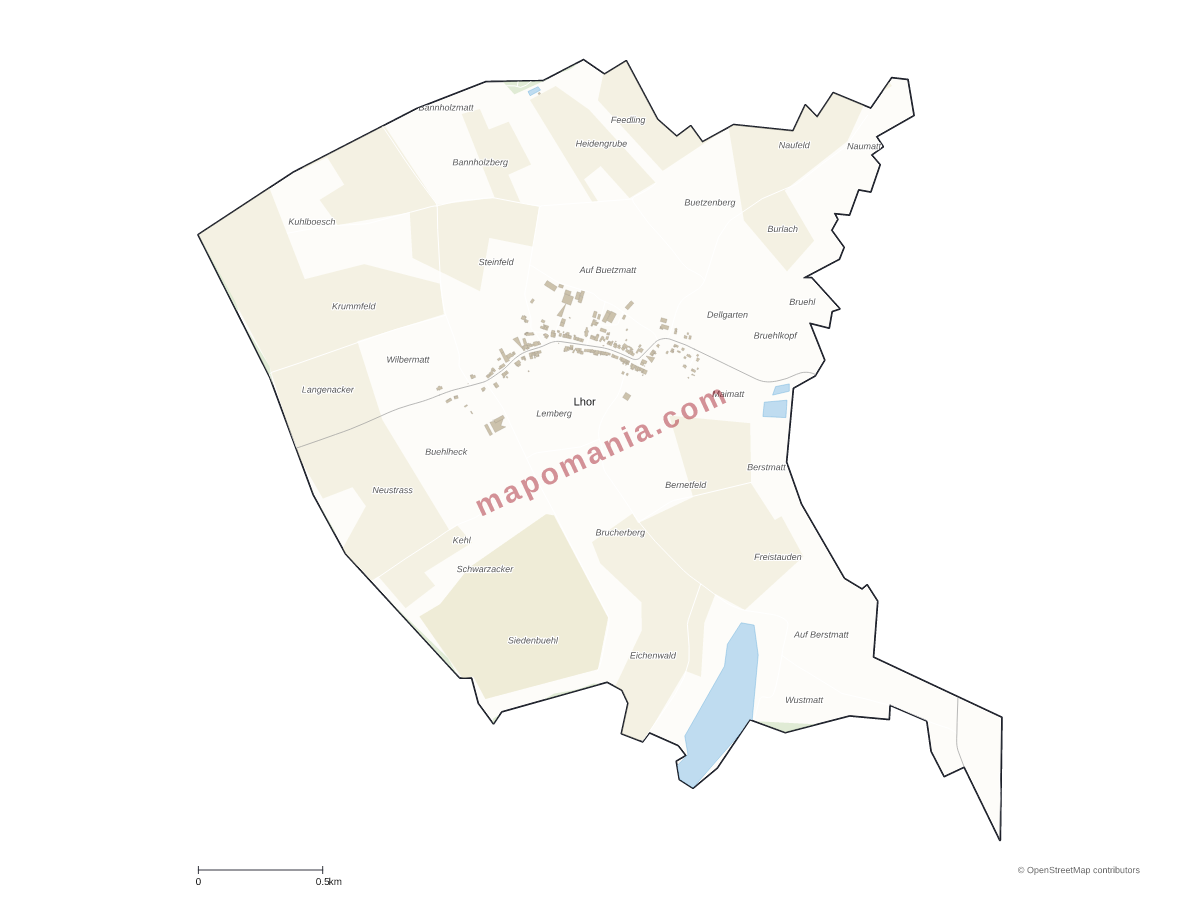 Carte de Lhor à personnaliser