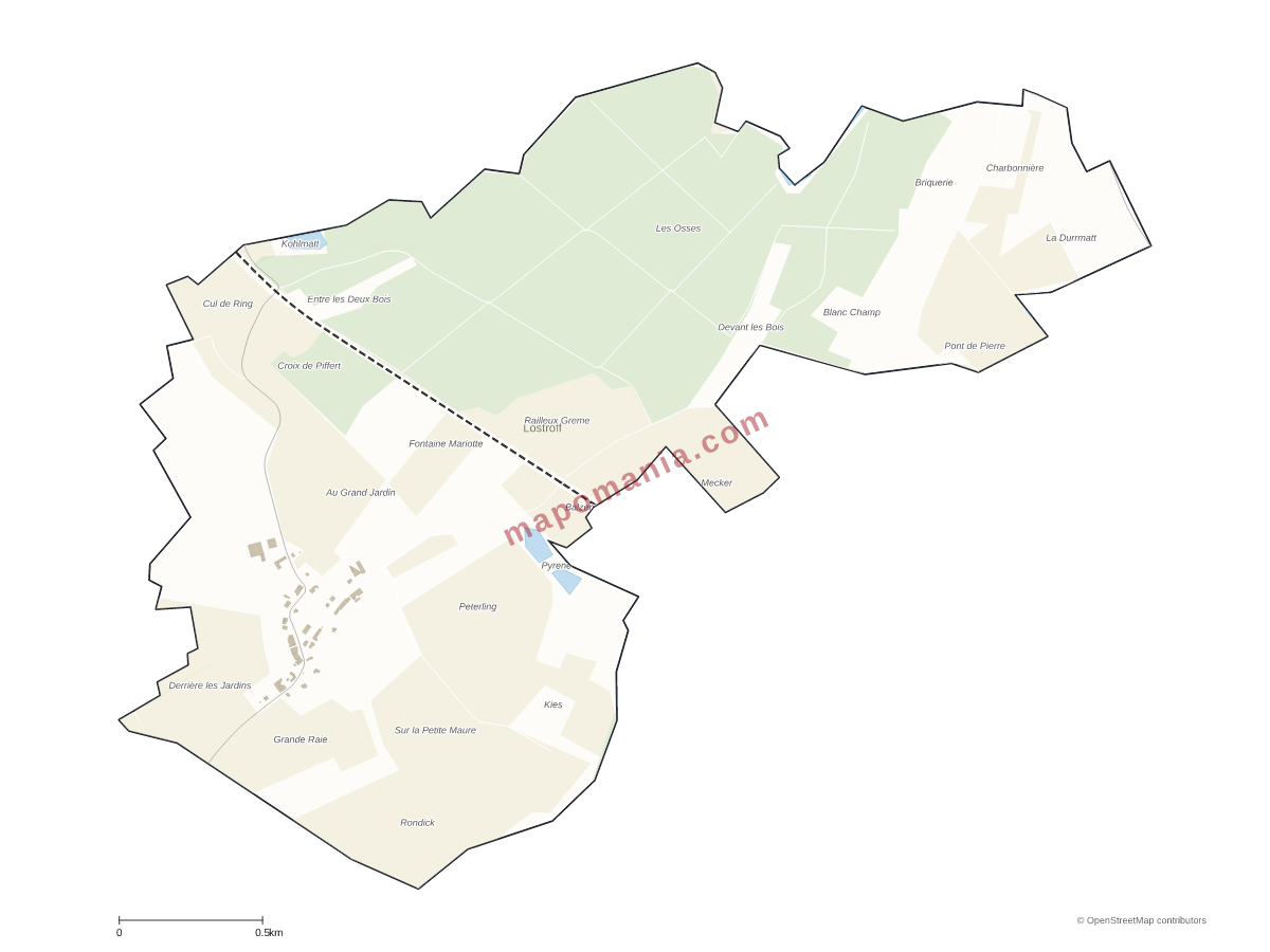 Carte de Lostroff à personnaliser