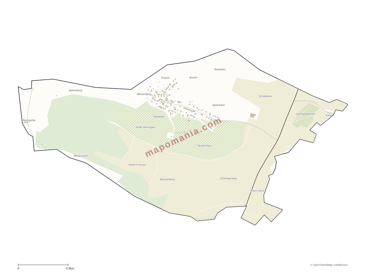 Carte de Loutzviller à personnaliser
