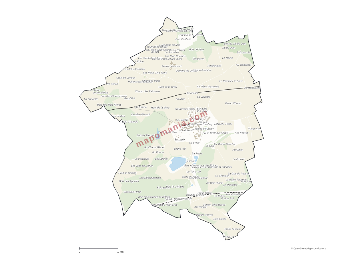Carte de Luppy à personnaliser