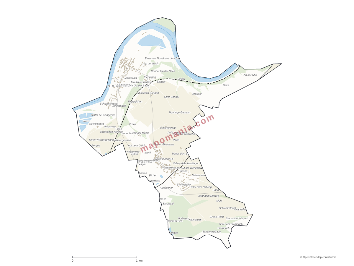 Carte de Malling à personnaliser