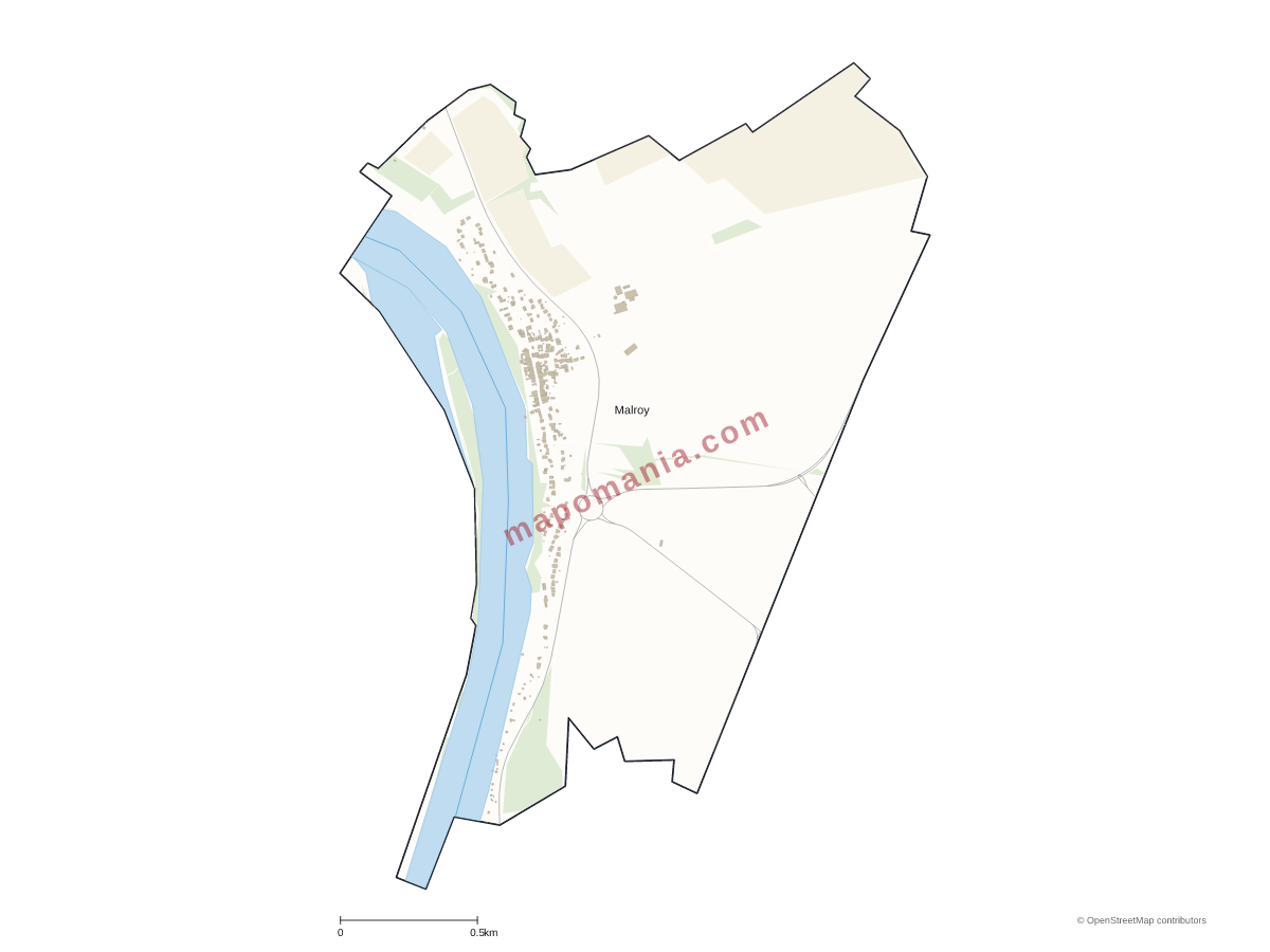 Carte de Malroy à personnaliser