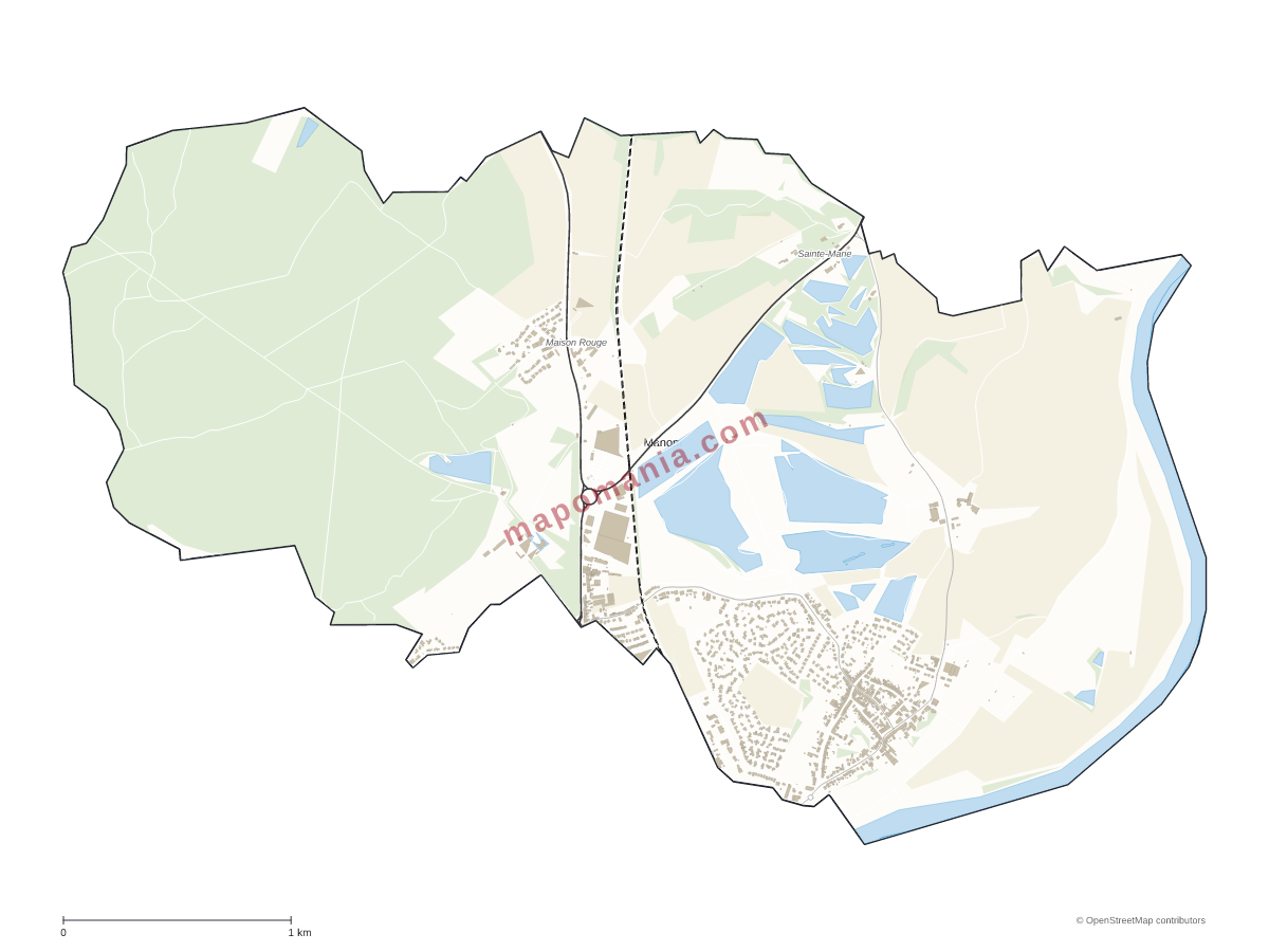 Carte de Manom à personnaliser