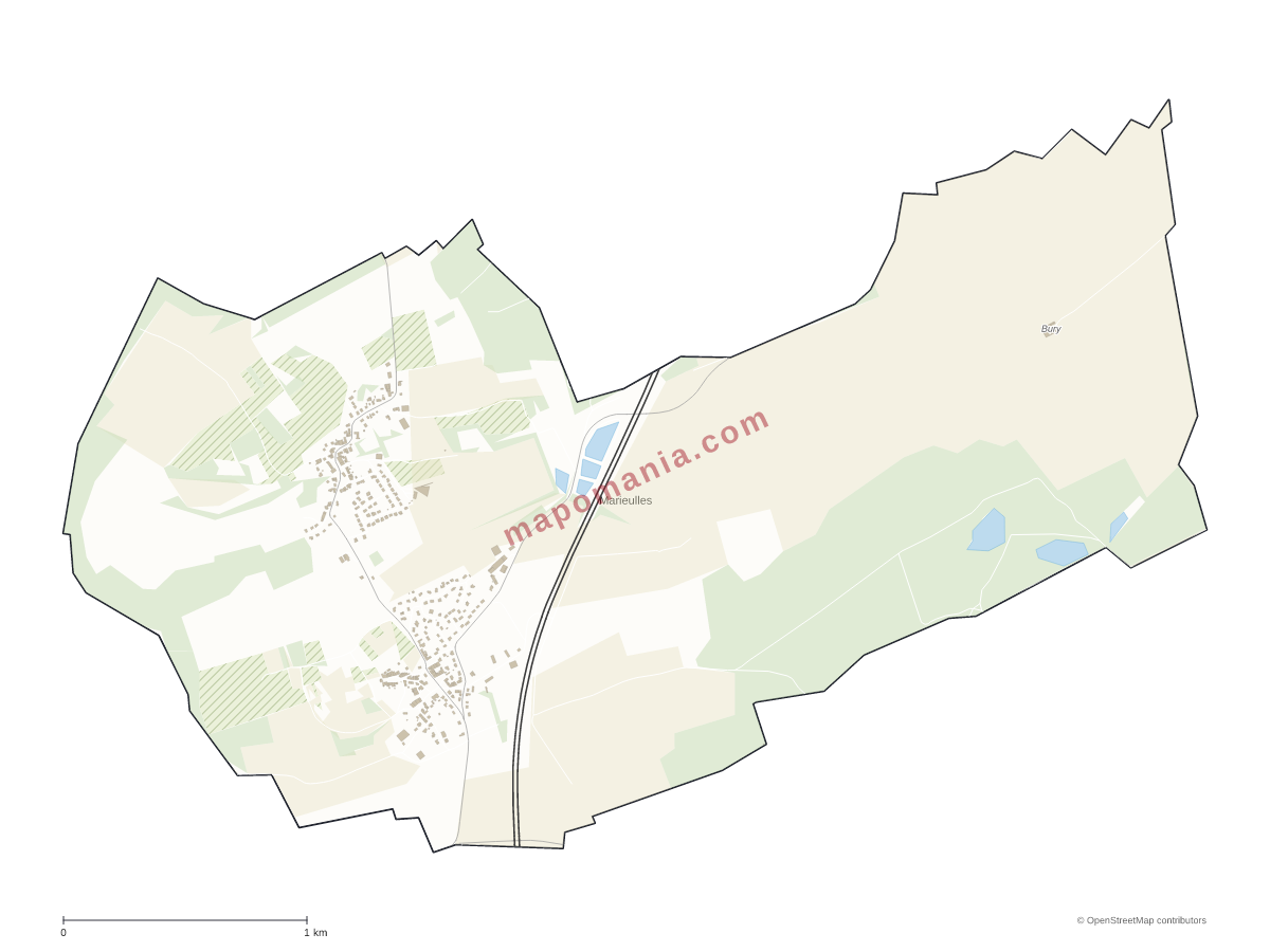Carte de Marieulles à personnaliser