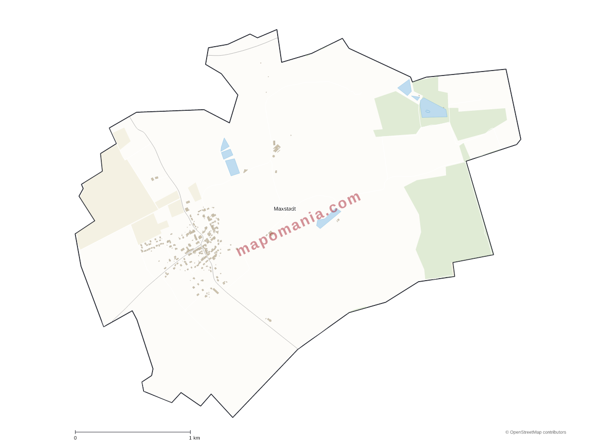 Carte de Maxstadt à personnaliser
