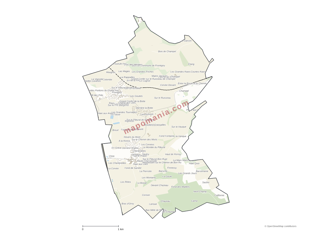 Carte de Mécleuves à personnaliser