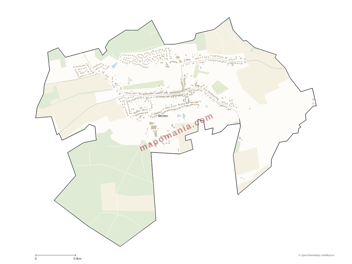 Carte de Merten à personnaliser