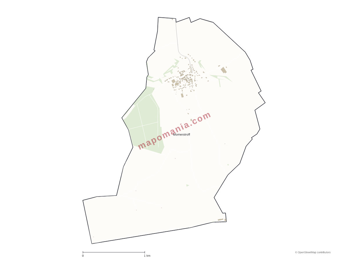 Carte de Momerstroff à personnaliser