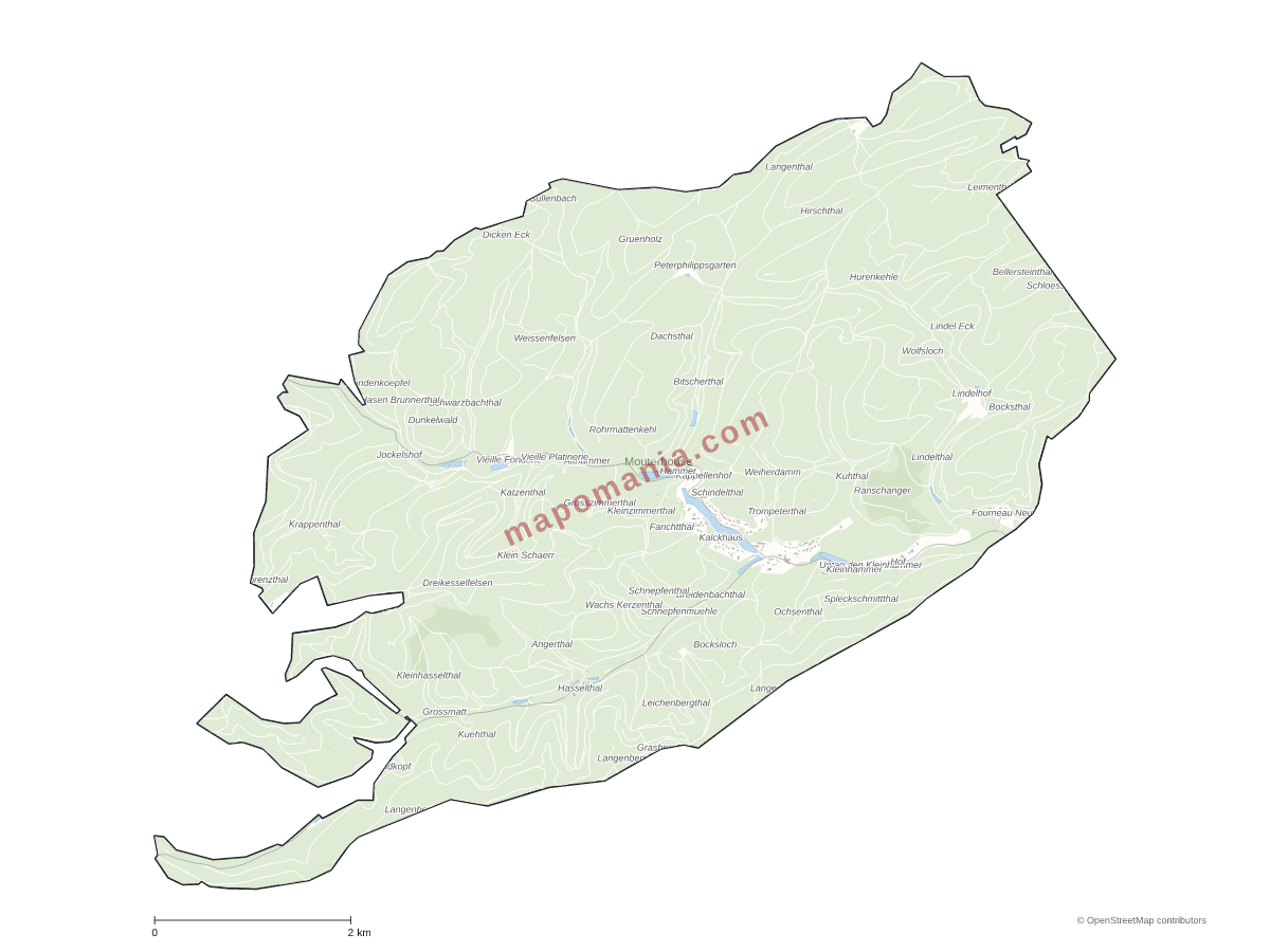 Carte de Mouterhouse à personnaliser
