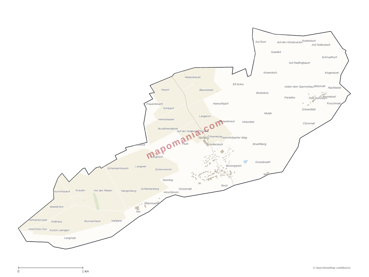 Carte de Nelling à personnaliser