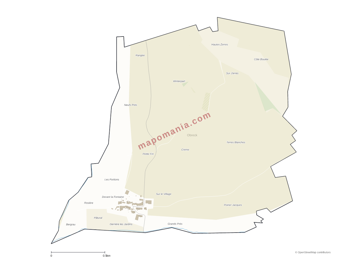 Carte de Obreck à personnaliser