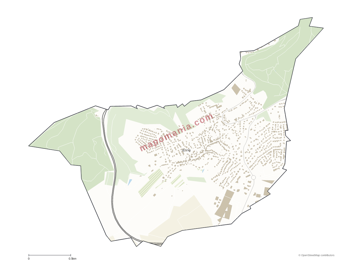 Carte de Œting à personnaliser