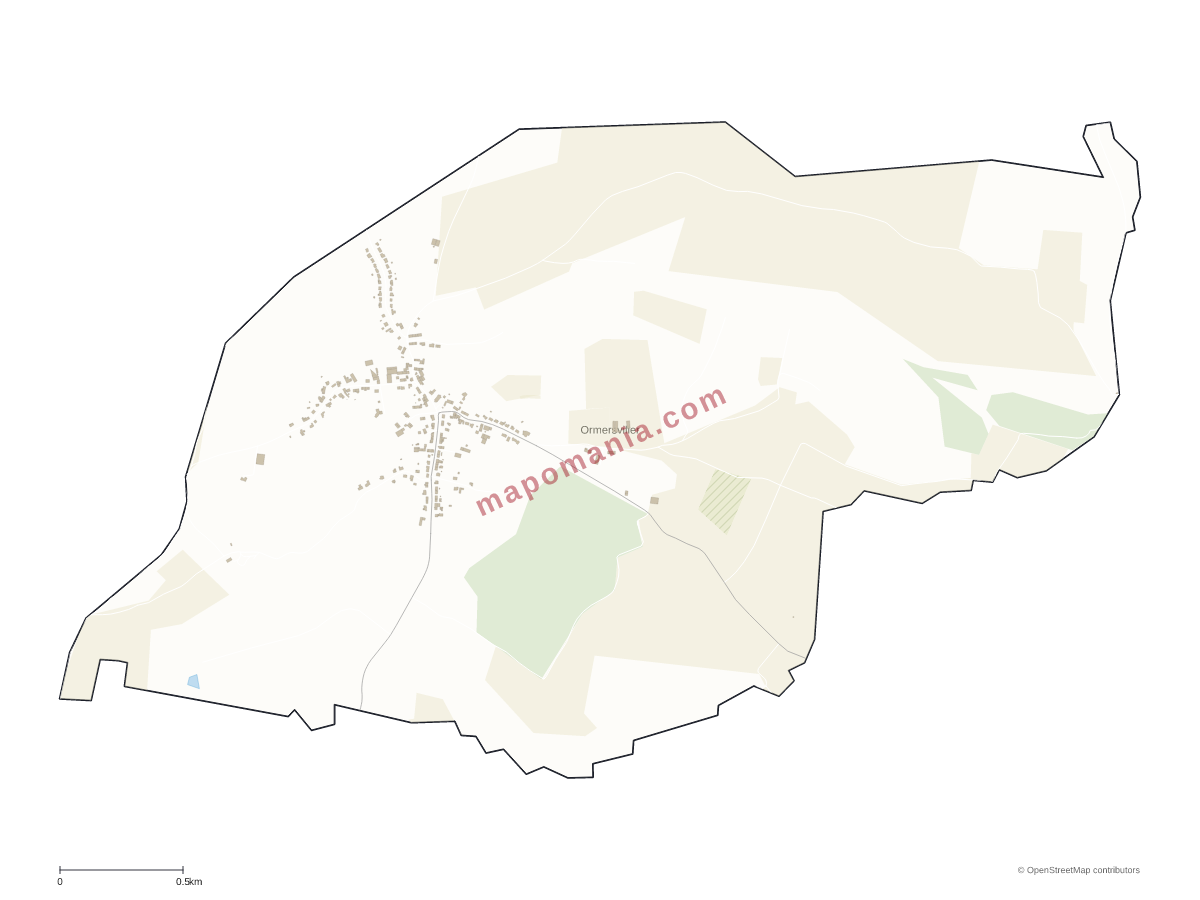 Carte de Ormersviller à personnaliser