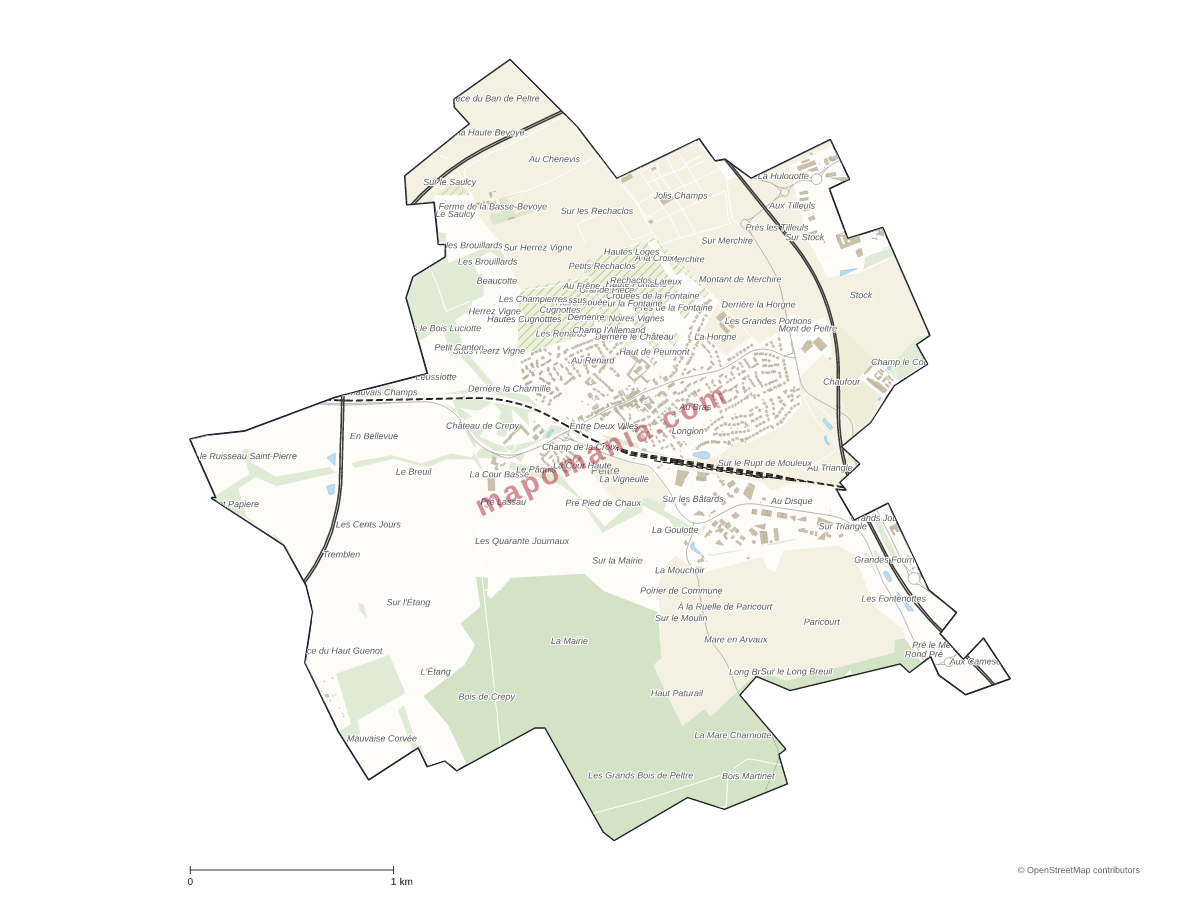 Carte de Peltre à personnaliser