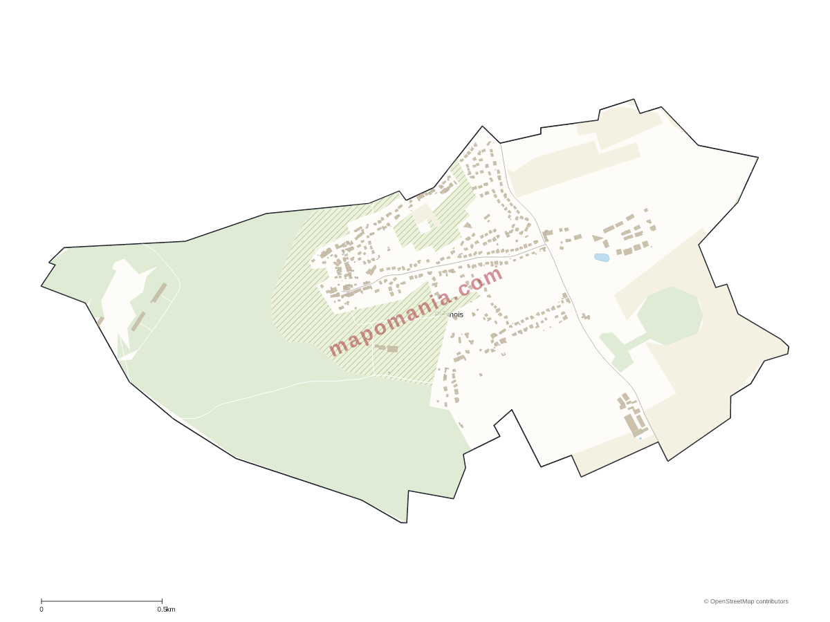 Carte de Plesnois à personnaliser
