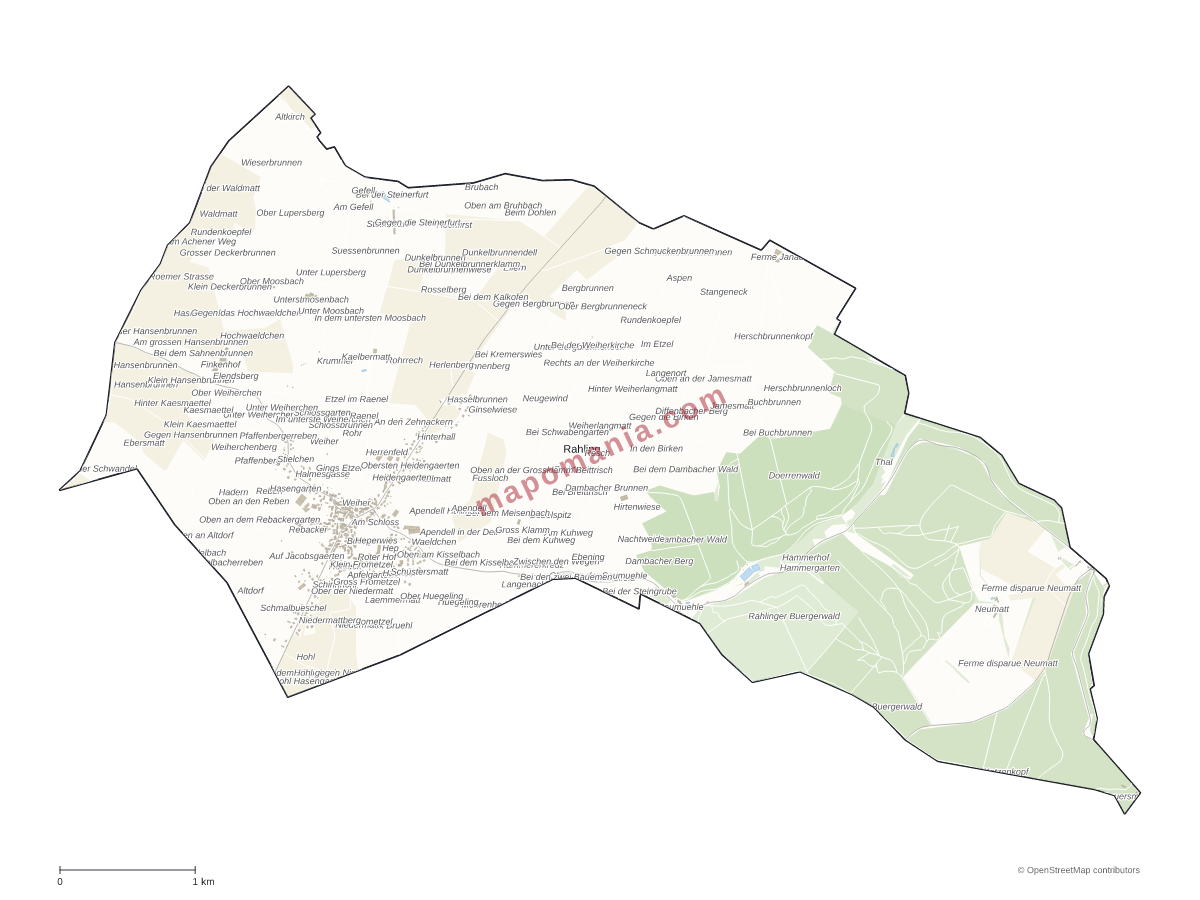 Carte de Rahling à personnaliser