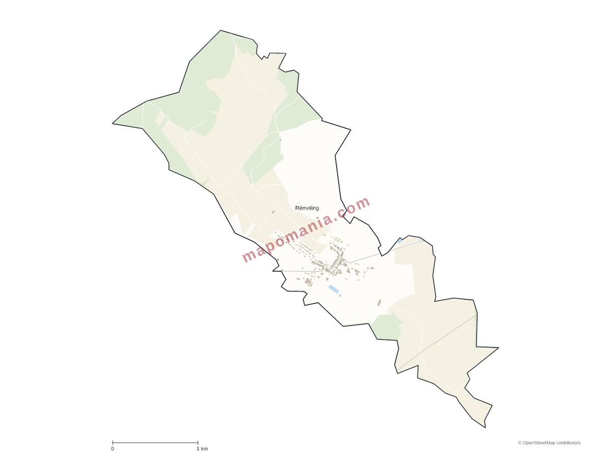 Carte de Rémeling à personnaliser