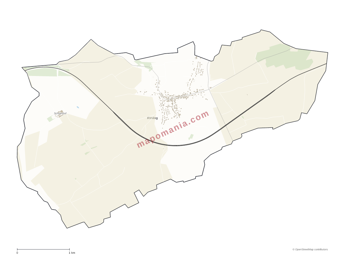 Carte de Rimling à personnaliser