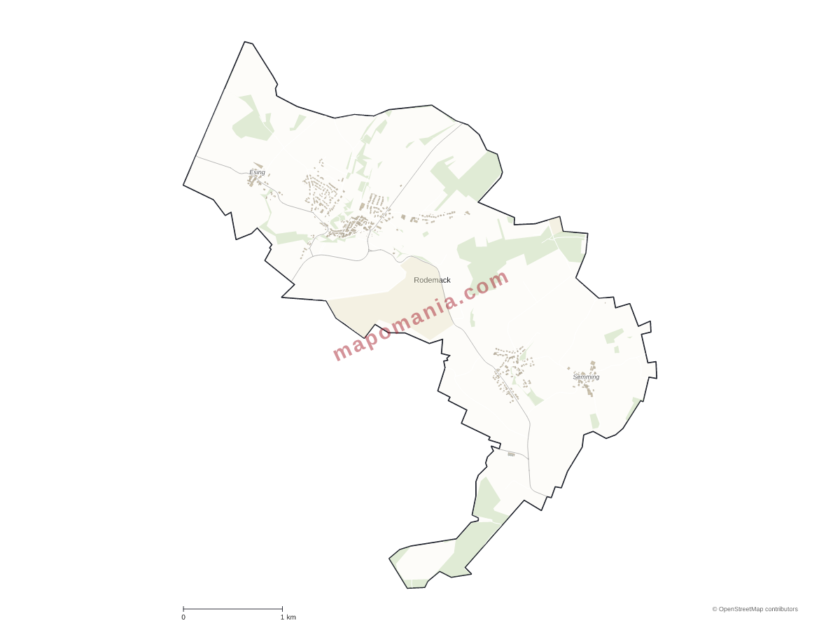 Carte de Rodemack à personnaliser