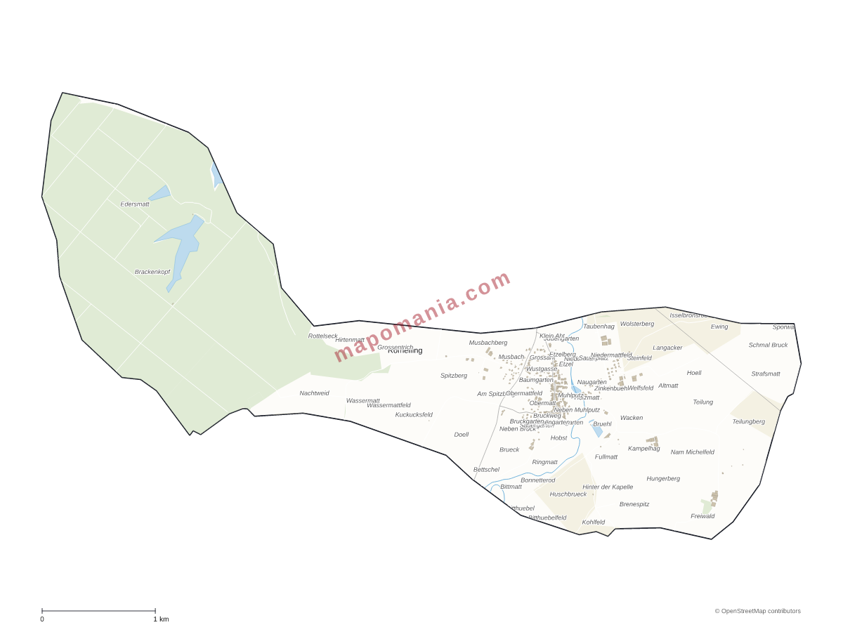 Carte de Romelfing à personnaliser
