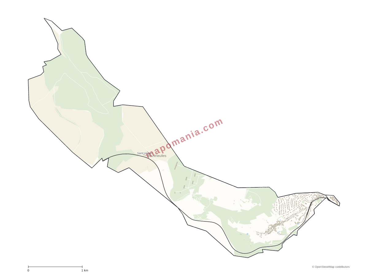 Carte de Rozérieulles à personnaliser