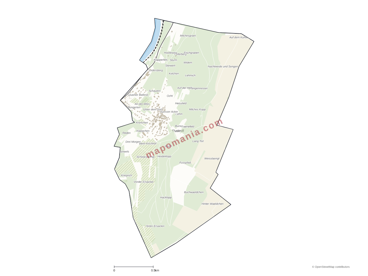 Carte de Rustroff à personnaliser