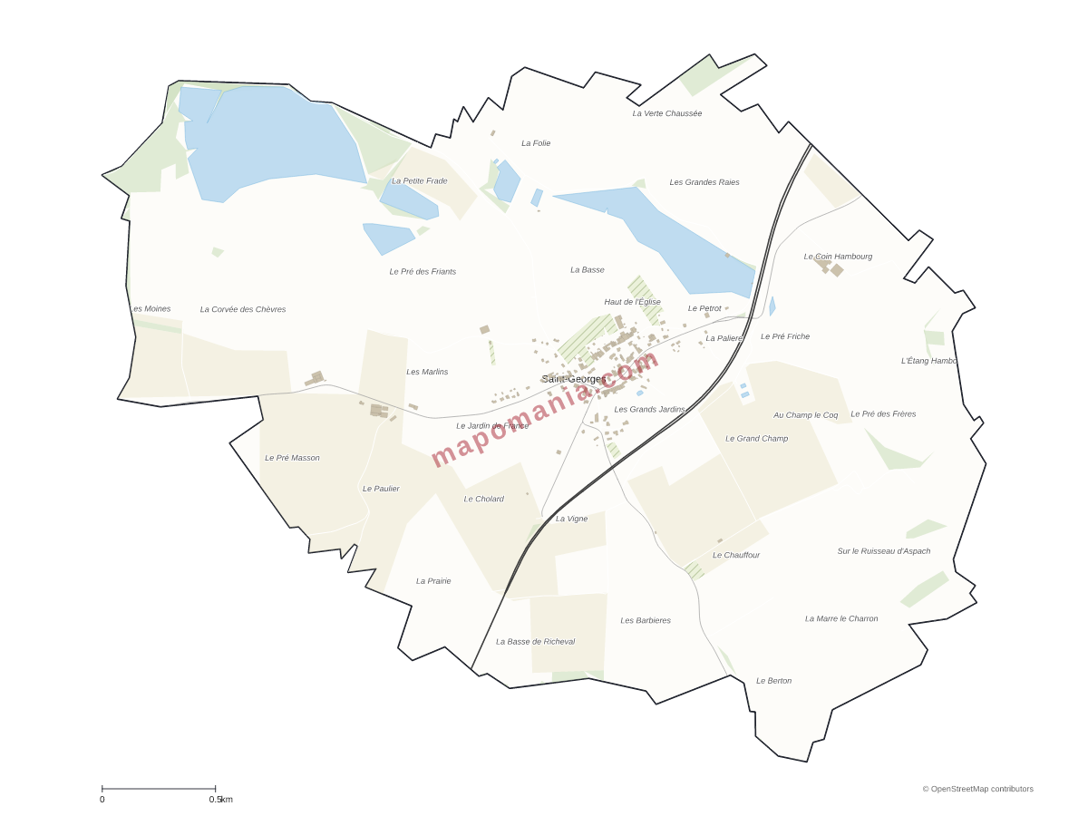 Carte de Saint-Georges à personnaliser