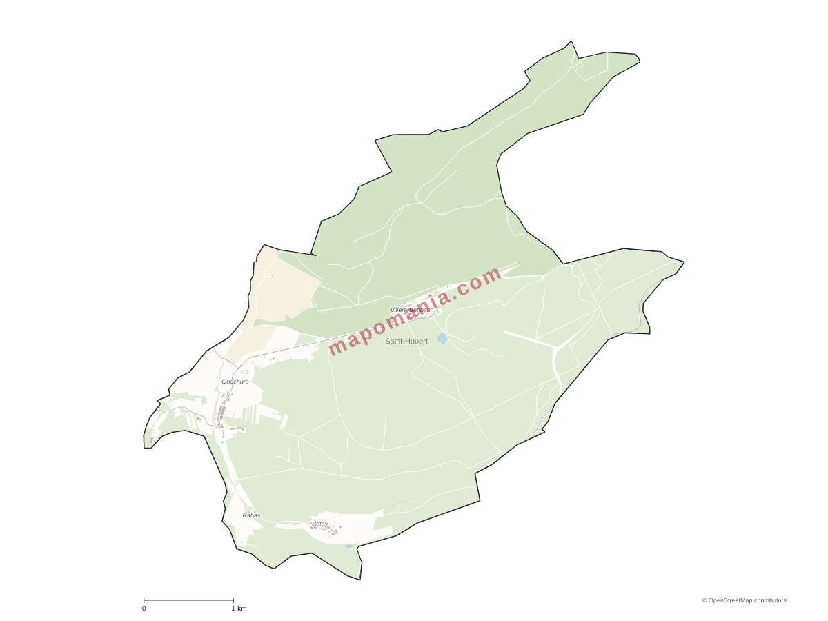 Carte de Saint-Hubert à personnaliser
