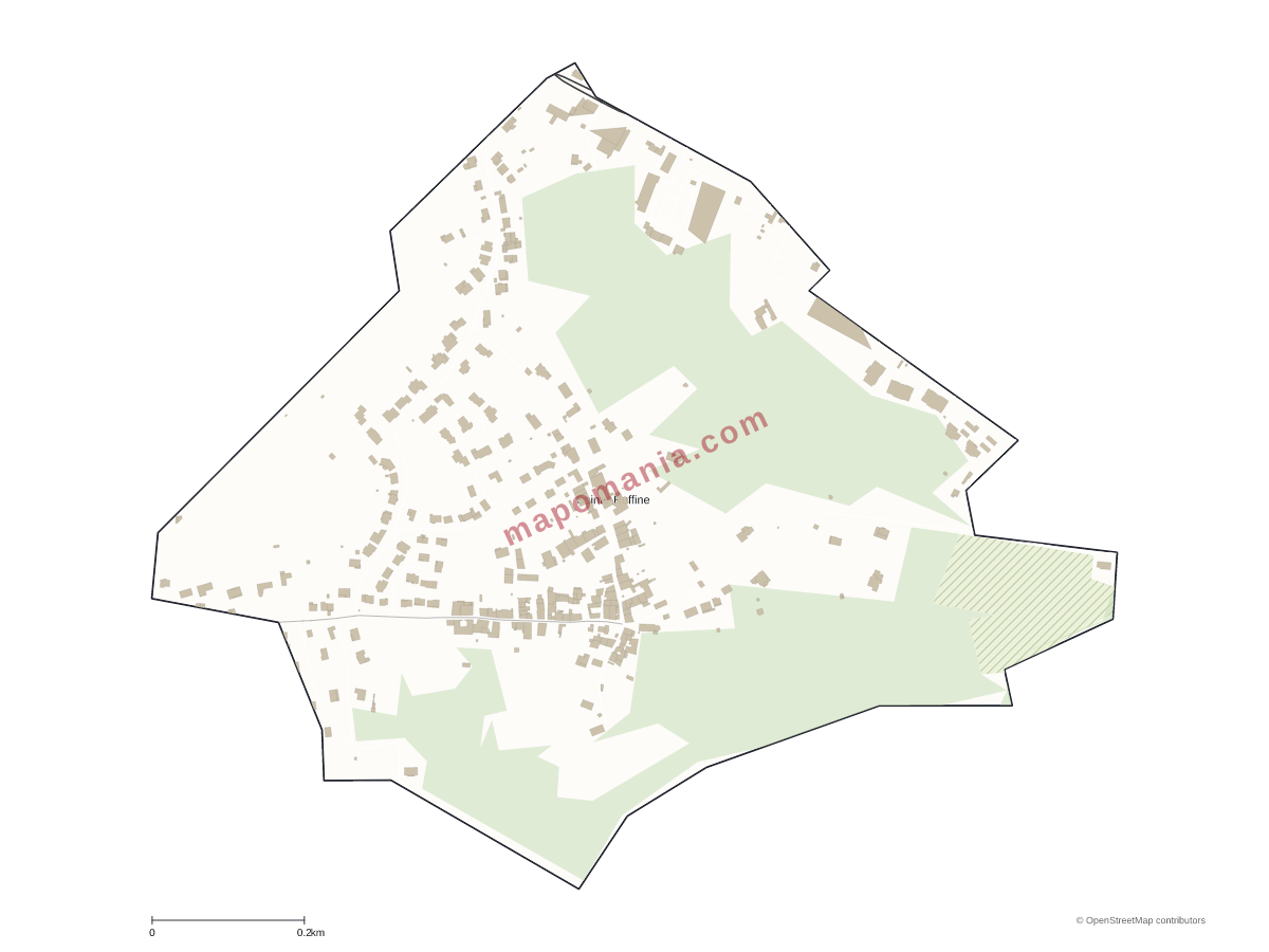Carte de Sainte-Ruffine à personnaliser
