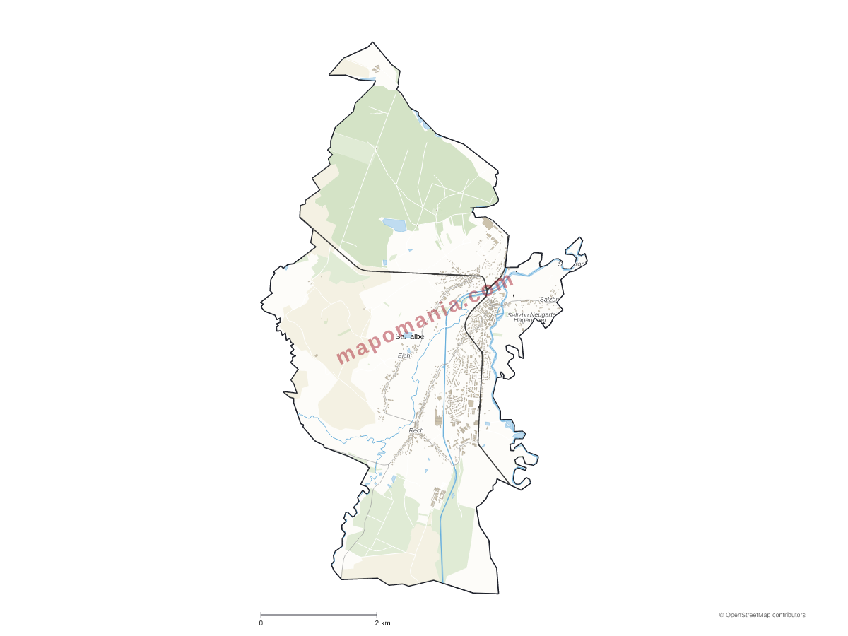 Carte de Sarralbe à personnaliser