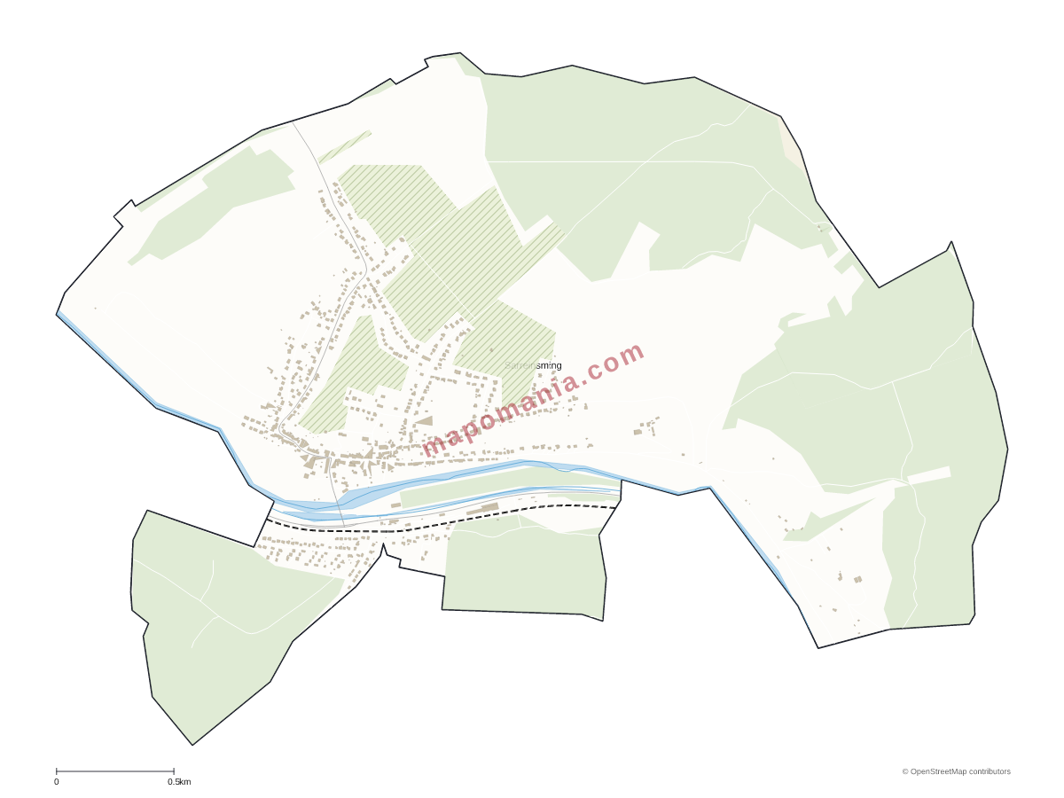 Carte de Sarreinsming à personnaliser
