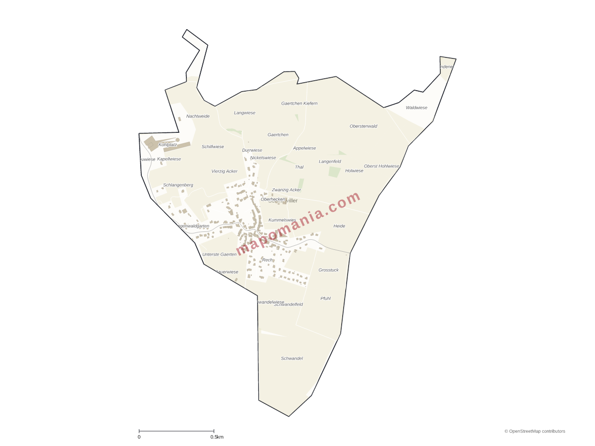 Carte de Schmittviller à personnaliser
