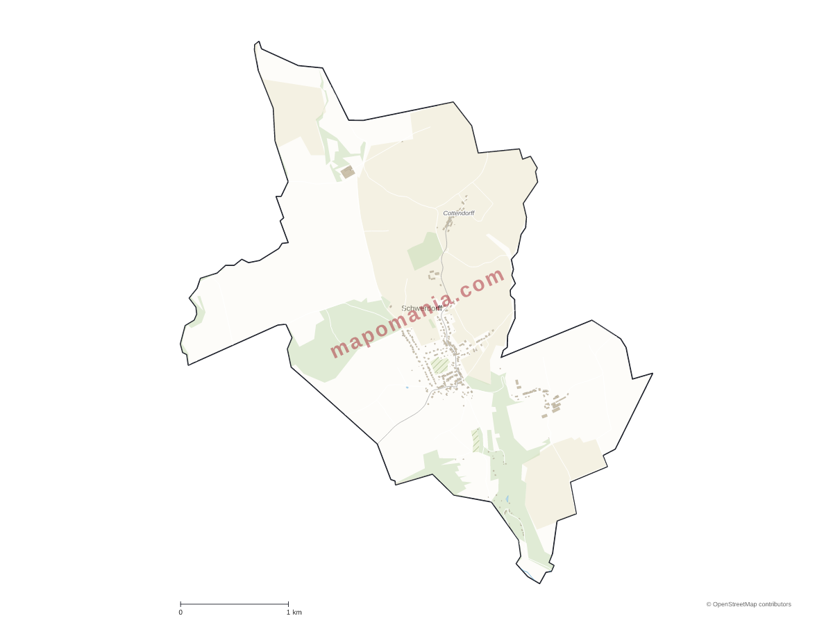Carte de Schwerdorff à personnaliser