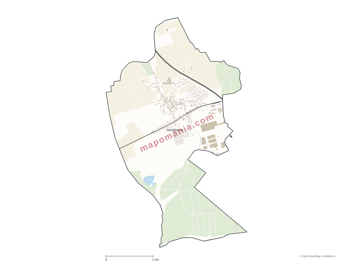 Carte de Seingbouse à personnaliser