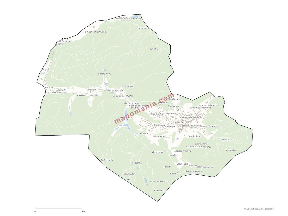 Carte de Soucht à personnaliser