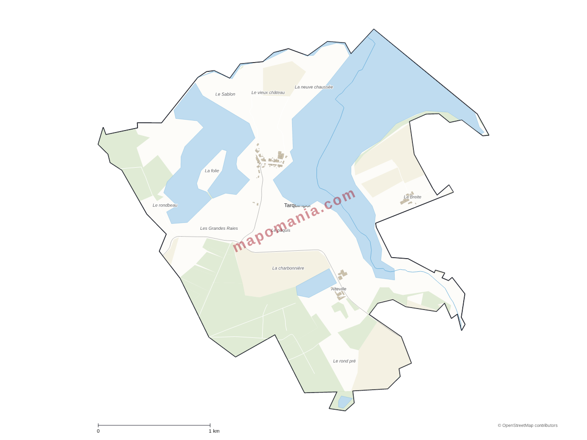 Carte de Tarquimpol à personnaliser