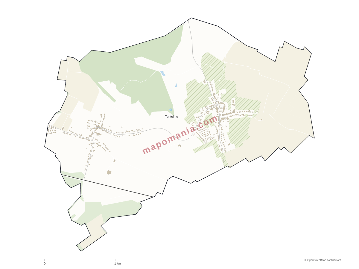 Carte de Tenteling à personnaliser