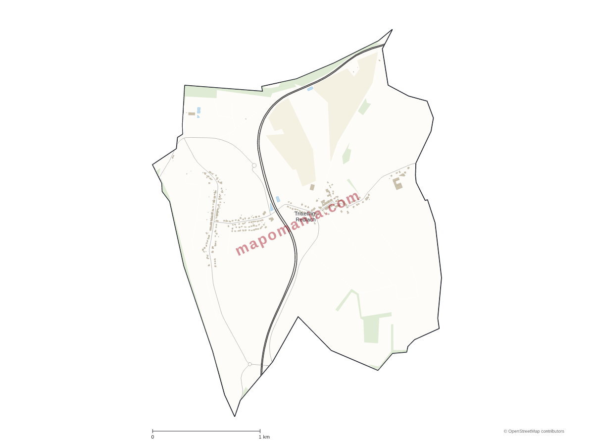 Carte de Tritteling-Redlach à personnaliser