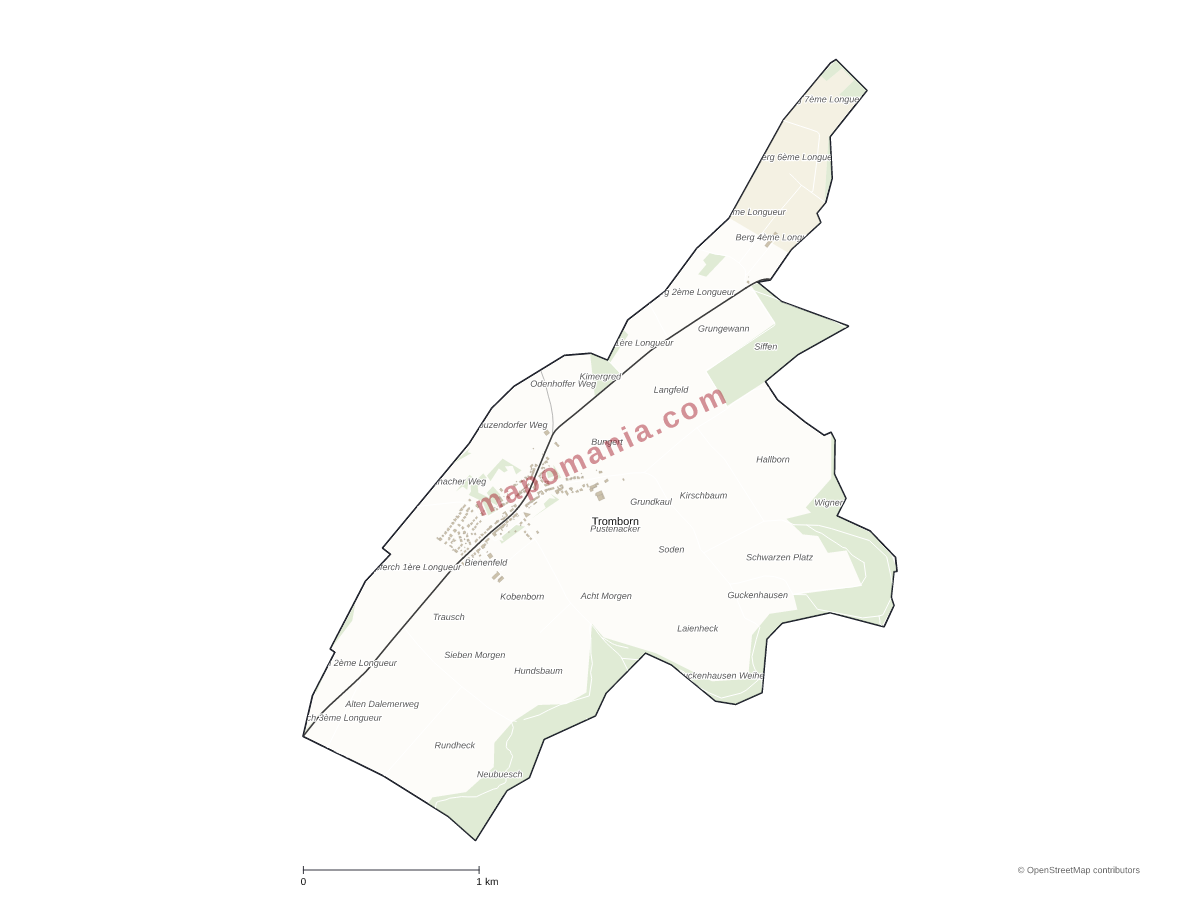Carte de Tromborn à personnaliser