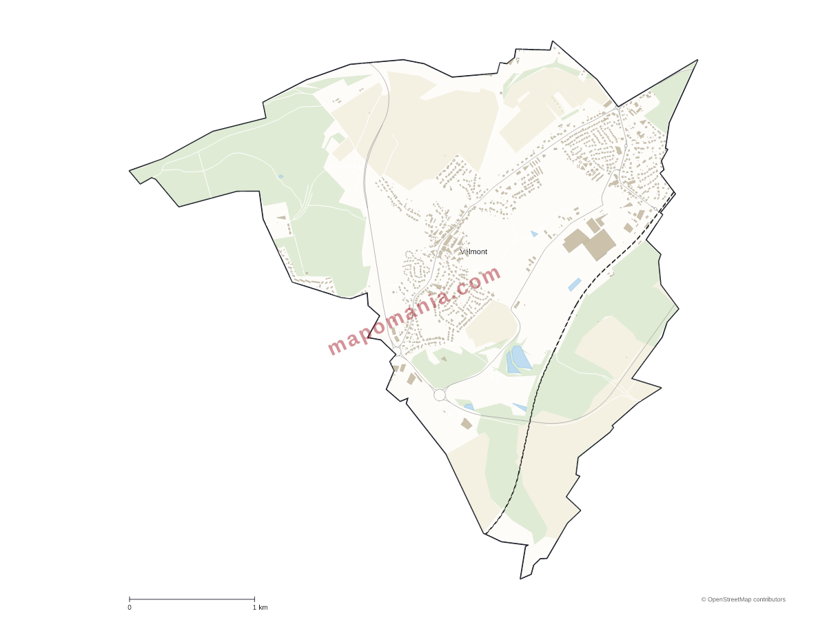 Carte de Valmont à personnaliser
