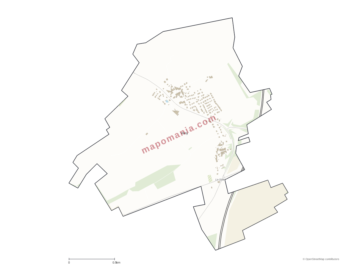 Carte de Vany à personnaliser
